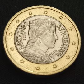1 Euro 2014 Lettonie