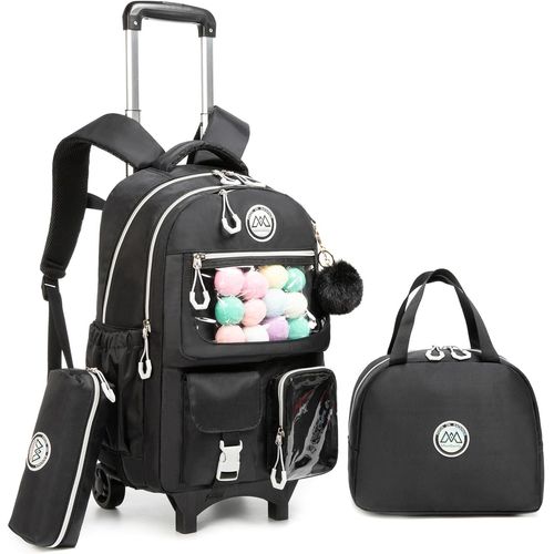 Sac A Roulette Fille Noir Cartable A Roulette Fille