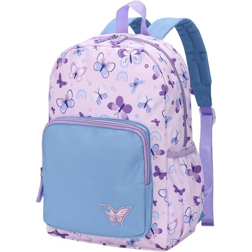 KALANKA-Sac a Dos Fille,Léger Cartable Filles Primaire Maternelle 4-6 Ans Imperméable Mignon Sac à Dos Enfant pour A4 Dossier Préscolaire Voyage avec Sangle de Poitrine