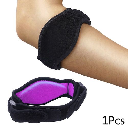 Manchon De Coudière De Tennis 1 Pièce,Coussinets De Coude De Tendinite,Soulagement Efficace De La Douleur Pour Le Coude De Tennis Et De Golfeur Pour Hommes Et Femmes -1pcs-Violet
