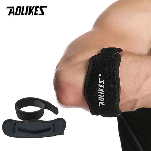 Aolikes-Attelle De Coude De Tennis Pour Hommes,Oto Instituts,Coude De Tennis Et Coude De Golfeur,Tendinite,Support De Coude Et Sangle,1 Pièce -7949-Noir Dark Gris-B