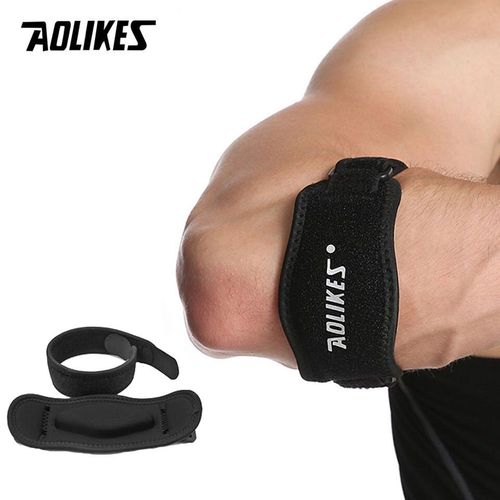 Aolikes-Attelle De Coude De Tennis Pour Hommes,Oto Instituts,Coude De Tennis Et Coude De Golfeur,Tendinite,Support De Coude Et Sangle,1 Pièce -7949-Noir
