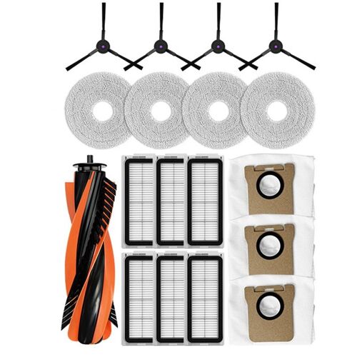 Kit d'accessoires de remplacement compatible avec l'aspirateur robot JONR P20PRO, brosse principale T5 Pro, brosses latérales, filtres, lingettes et sacs à poussière