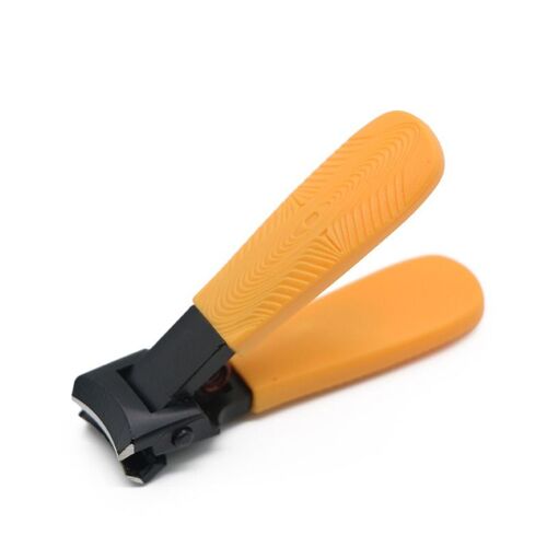 Coupe-Ongles En Acier Inoxydable À Grande Ouverture - Conception Anti-Éclaboussures Pour Ongles Épais Orange 