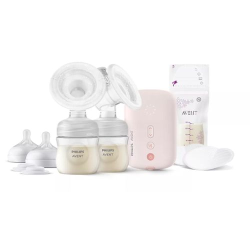 Tire-Lait Électrique Double Scf397/31 Rose De Philips Avent