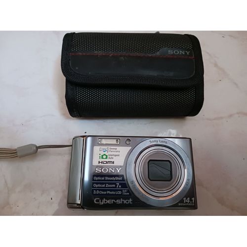 Sony Cyber-shot DSC-W370 - Appareil photo numérique - Compact - 14.1 MP - 720 p - 7x zoom optique - flash 19 Mo - Argent