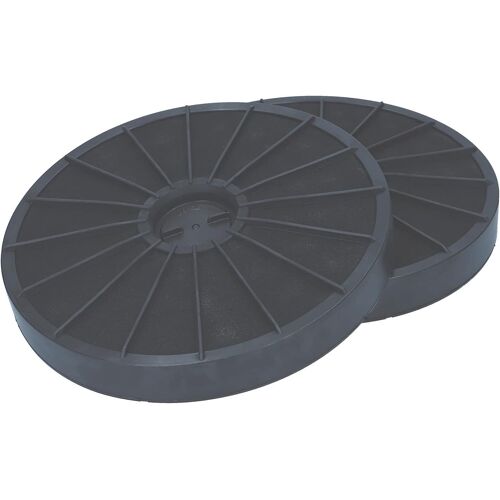 Lot de 2 filtres à charbon actif de 233 mm de diamètre compatibles avec 484000008636 E233 Indesit C00090694 Bosch 11005728 DHZ2701 Miele 4965503 DKF7 AEG 902979359 MCFE42
