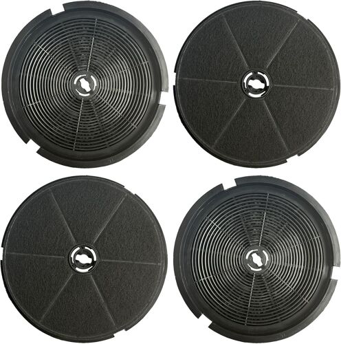 Lot de 4 filtres à charbon actif compatibles avec 484000008647,9188457009,K25,9029793784,Type H,50268165003,4210018900002,50002 Référence