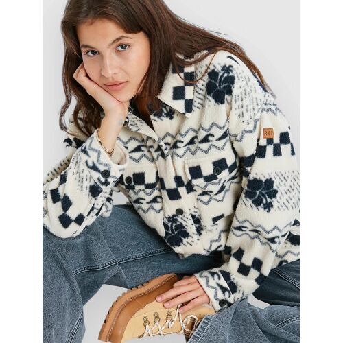 Roxy Morning Crush Shacket Sherpa Veste Blanc