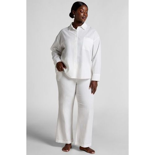 Hunkemöller Top De Pyjama Coton Seersucker Blanc