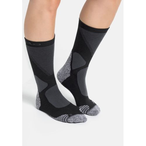 Odlo Chaussettes Mi-Mollet Active Warm Xc, 45-47, Black