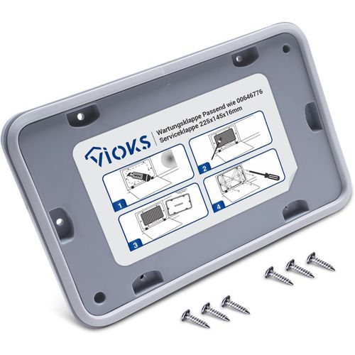 Porte de Service 225x145x6mm avec 6 Vis pour Sèche Linge à Condensation/Pièces Détachées Lave Vaisselle Bosch/Accessoire Seche Linge
