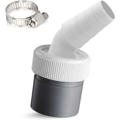 SUBZONAL-Adaptateur de vidange pour machine à laver, adaptateur pour tuyau de 40 mm de diamètre, entrée Ø 18-24 mm, tuyau avec collier de serrage pour machine à laver, lave-vaisselle et sèche-linge