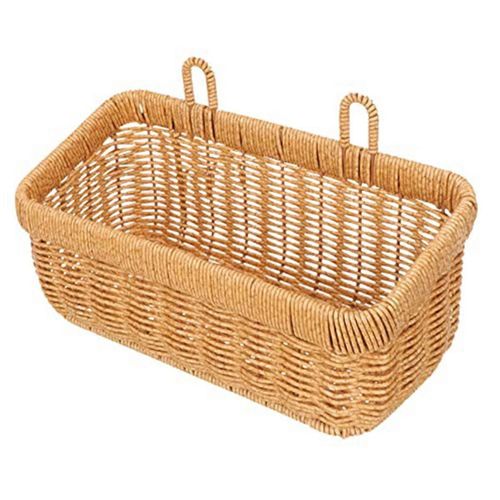 Panier de rangement mural en osier pour ail et gingembre