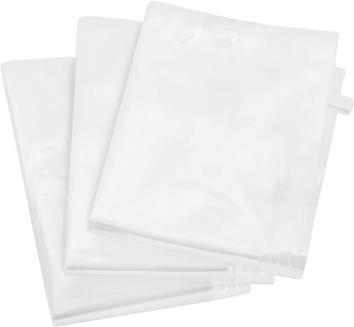 SJZG-Lot De 6 Sacs Sous Vide Pour Vêtements ¿ Sacs Pour Organisation Vêtements Sous Vide, En Polyéthylène, 19 X 31 X 9,5 Cm, Transparent