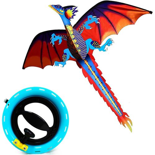 Loc-Cerf-Volant Agon Avec 120 Mètres Ligne Roue Pour Enfants Et Adultes,Facile À Voler,Conception De Structure Unique,Excellents Jouets D'extérieur,Adaptés Aux Débutants.