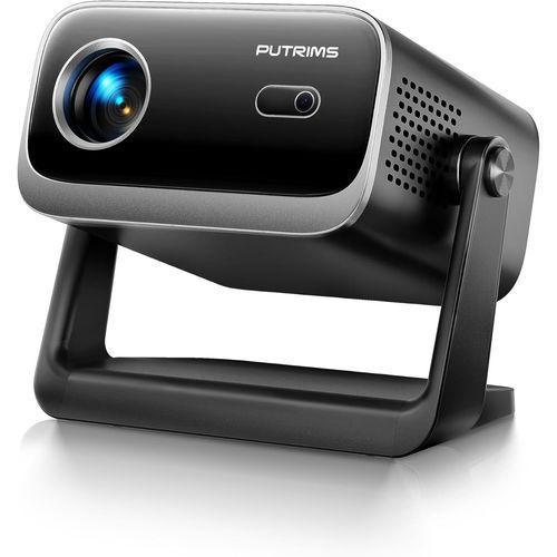 Vidéoprojecteur ¿Mise Au Point Électrique/Correction Trapézoïdale Automatique¿ Wifi Bluetooth Mini Projecteur Portable Full Hd 1080P Pris En Charge,Projecteur Led Résistant À La Poussière,Rotatif À