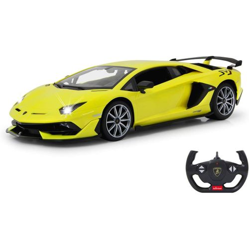 loc-405171¿Lamborghini Aventador Svj 1:14 2,4 Ghz¿Sous Licence Officielle,Jusqu'À 1 Heure De Temps De Conduite À Environ 11 Km/H,Détails Parfaitement Recréés,Finition De Qualité,Jaune