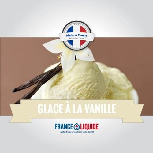E-liquide arôme glace a la vanille 6MG 10ml 70% PG / 30% VG fabriqué en France