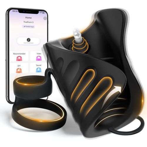 Masturbateurs Masculins Masturbâteur Homme Mains Libres Avec 9 Vibrations&contrôle App,Masturbateur Masturbeuse Homme