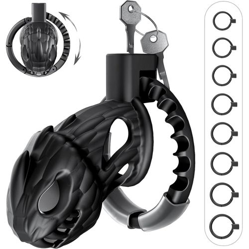 Cage De Chasteté Pénis Sex Toys Taille 8 En 1, Chastity Cage Sex Toy¿S Homme Couple Cage Chastete¿E Verrou Invisible, Jouet Sexualité Couple Sextoy Homme Sexetoyhomme Cage À Pénis Rose