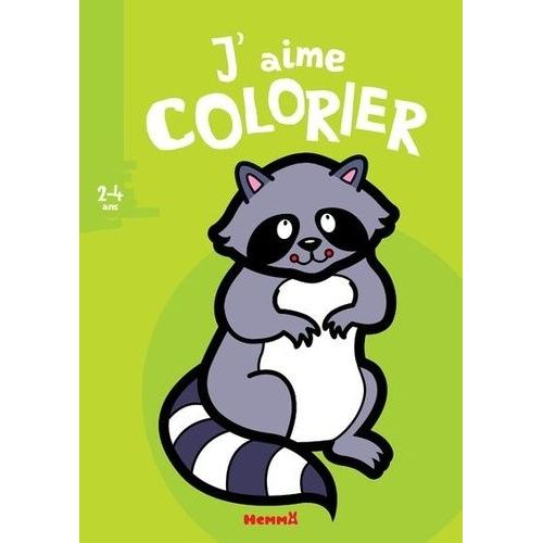 J'aime Colorier Raton Laveur