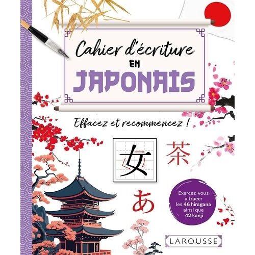 Cahier D'écriture En Japonais - Effacez Et Recommencez !