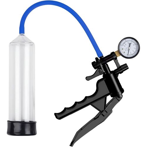 Kalanka-Pompe Penis Pompes À Pénis Manuelles Avec Poignées Pompe A Penis Transparentes Avec Cadrans Pompe A Pénis Pour Homme Avec Manomètre Sextoy Homme Pour Agrandir Son Pénis (B)