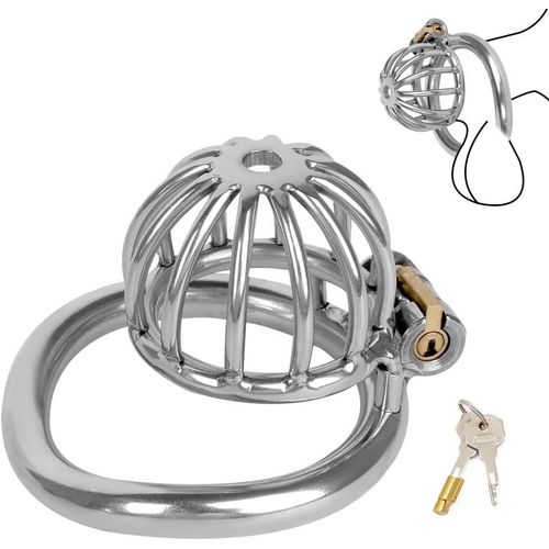 Cage De Chasteté, Chastity Cage Avec Cock Ring, Cage De Chasteté Métal Homme, Cock Cage Men Sex Toy¿S Pour Punition Sextoyse Couple Plaisir