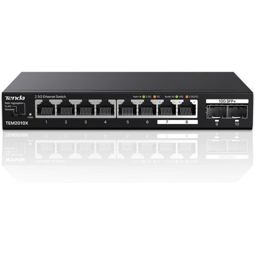 Switch Ethernet 5 Ports Gigabit, Switch RJ45, Hub RJ45, QoS, IGMP Snooping, Auto MDI/MDX, Boitier Métal, Multiprise Ethernet, Brancher et Utiliser, Durable, Silencieux et Flexible¿TEG1005D¿