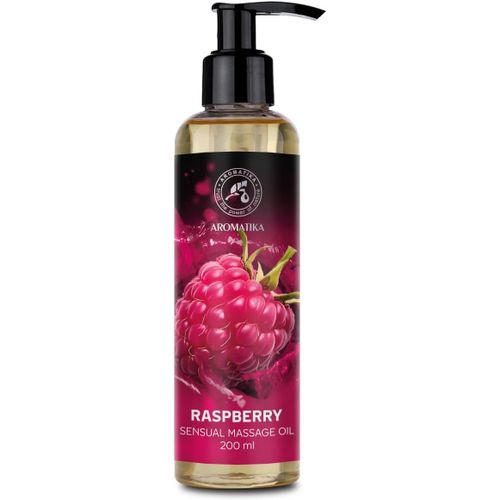 Kalanka-Huile De Massage Sensuelle La Framboise 200 Ml - Comestible - Naturelle - Huile De Massage À L'huile D'amande - Massage De Couples - Huile Massage Relaxante - Oil Massage
