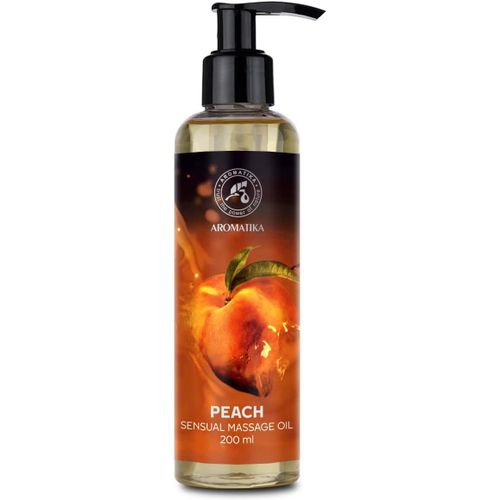 Kalanka-Huile De Massage Sensuel Pêche Pour Couple 200ml - Huile De Massage Sensuel Comestible - Mélange Naturel De Pépins De Raisin Et Amande - Naturelle - Tous Types De Peau Pour Hommes Et Femmes