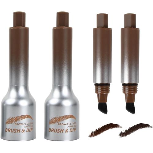 Loc-Stylo Sourcil Effet Poil,Liftique Instant Brow Fection Avec Angulaire & Gel Waterproof,Crayon Microblading Amélioré Pour Sourcils Naturels Et Longue Tenue Pour Tout Maquillage 