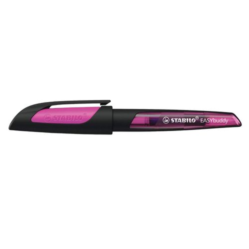 Stabilo Stylo Plume Easybuddy, Plume A - Noir/Magenta - Droitier