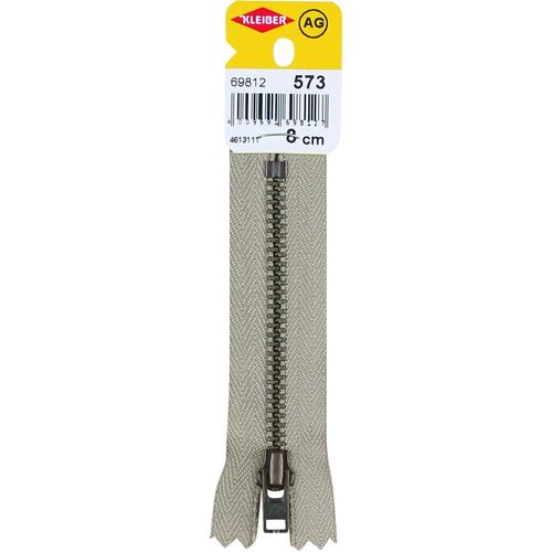 Kleiber Fermeture Éclair, Métal, Longueur: 80 Mm, Beige