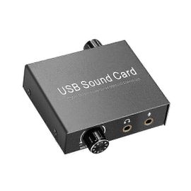 Carte son USB-C o Microphone externe 3,5 mm o Adaptateur Carte son pour PC Casque d'ordinateur portable USB