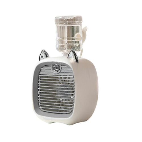 Ventilateur de refroidissement d'air USB portable avec humidificateur Refroidissement par pulvérisation à 3 vitesses à 2 modes pour le bureau,le bureau à domicile,les voyages