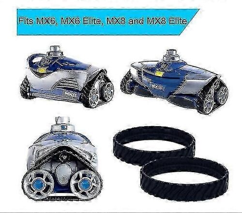 2 pistes de remplacement compatibles avec les nettoyeurs de piscine Zodiac MX6,MX8,MX9 et Baracuda R0526100