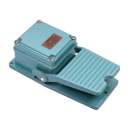 Interrupteur à pédale momentanée en aluminium SPDT NO/NC 15A 250V,TFS-402 Bleu