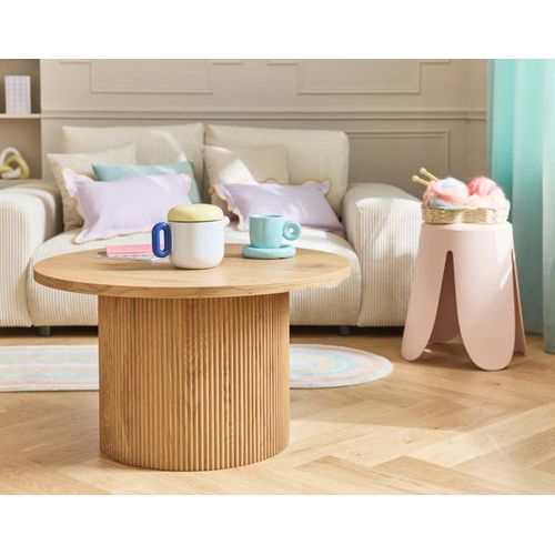 Table Basse Style Contemporain 80 Cm Bois
