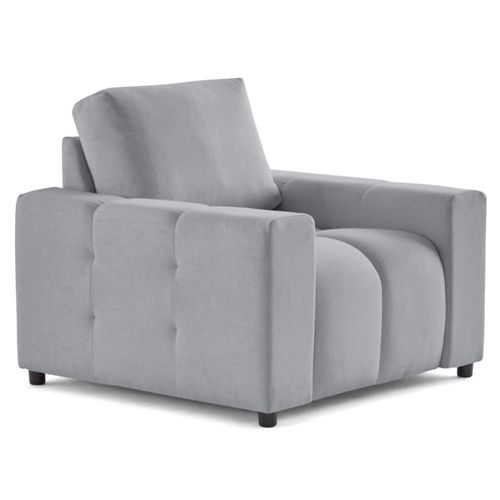 Fauteuil En Tissu Gris Clair