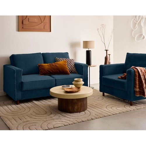 Fauteuil En Fausse Fourrure Bleu