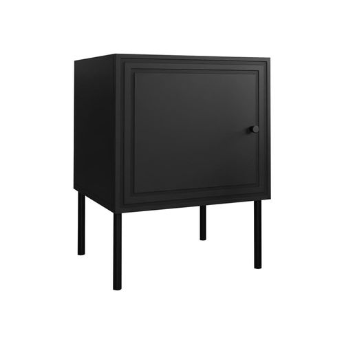 Table De Chevet Contemporain 45 Cm Noir