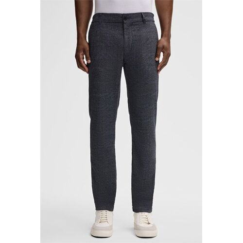 Chino Tius, Bleu/Gris À Motifs