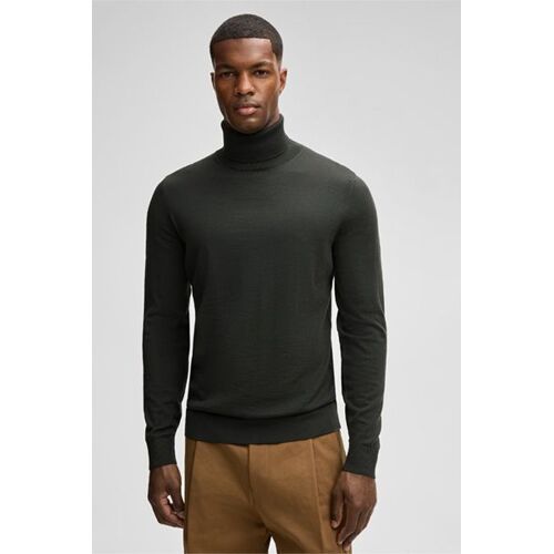 Pull-Over À Col Roulé En Laine Vierge Marek, Vert