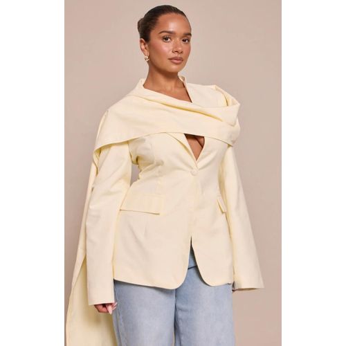 Shape Blazer Cintré Crème Au Beurre À Détail Foulard, Crème Au Beurre