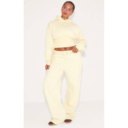Shape Jogging Large En Sweat Jaune Citron À Coutures Surjetées, Jaune Citron
