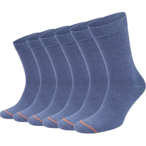 Suitable Chaussettes 6 Paires Bio Indigo Bleu Taille 42-46