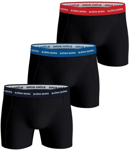 Bjorn Borg Cotton Stretch Boxers 3pack 2 Noir Taille Xl