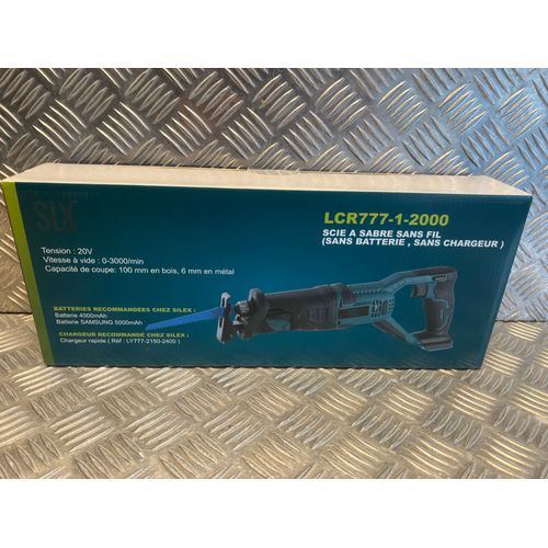 Silex scie sabre coupe bois métaux plastique sans fil pour batterie au Lithium 20v lcr777-1-2000